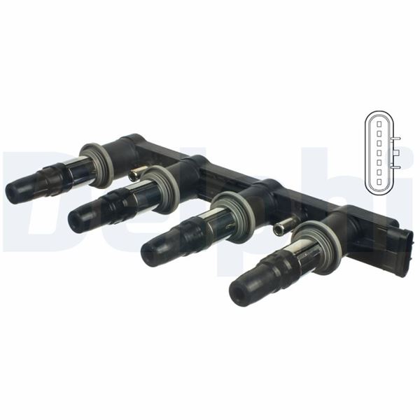 DELPHI CE01840-12B1A Atesleme Bobini Chevrolet Cruze 1.6 02-11 F14d4.Ldt (Orjinal)